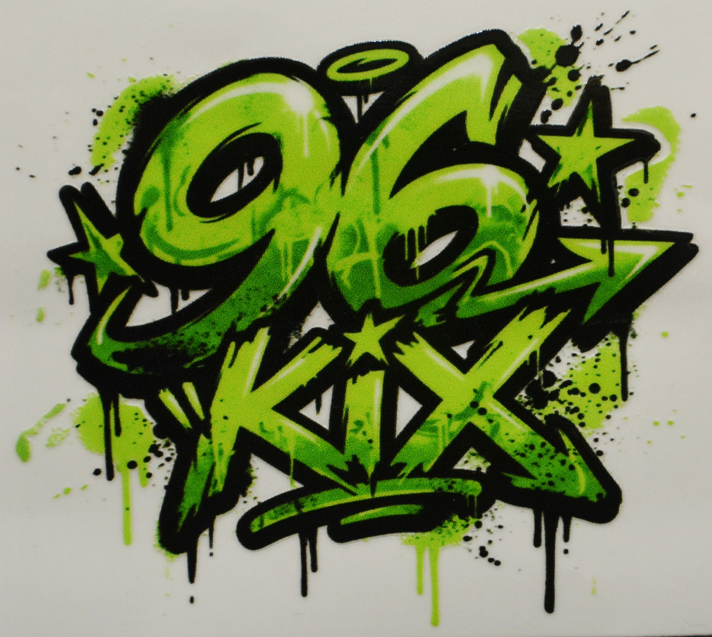 96 KIX Sticker 6x6 inch window Decal