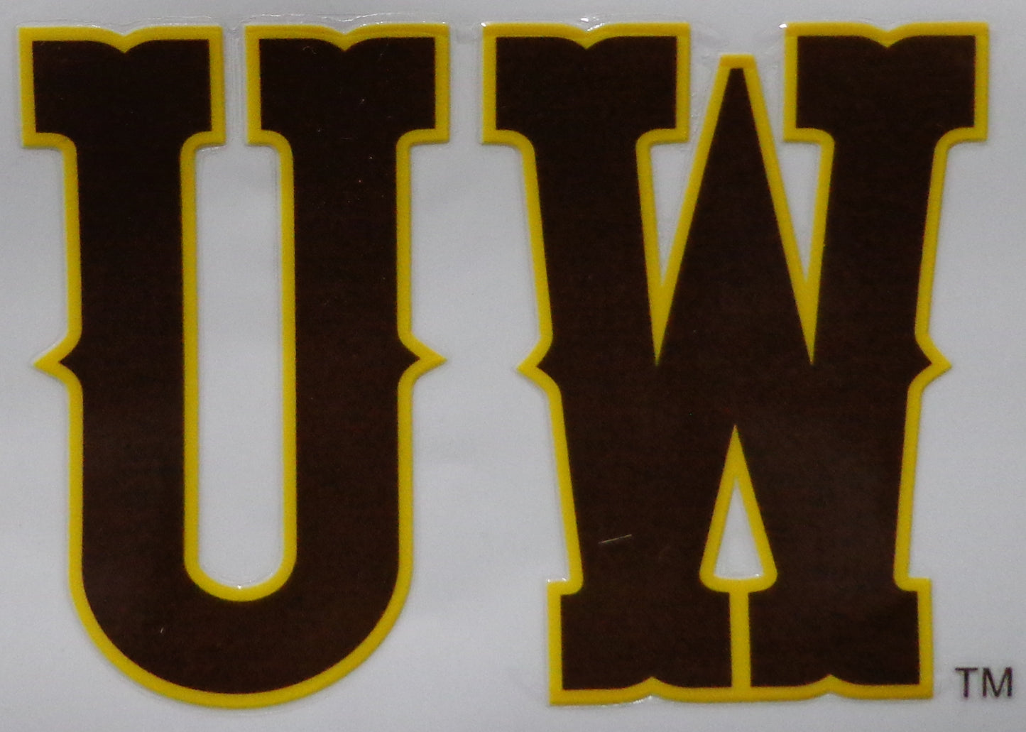 Officially Licensed | University of Wyoming UW Sticker – UV DTF Decal | 4.3" x 3"