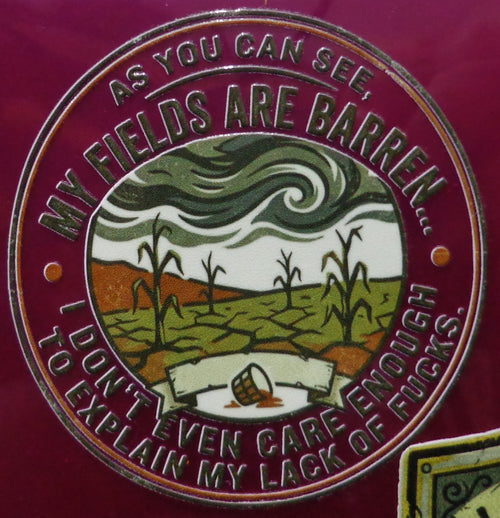 Barren Fields Sticker: Tumbler, Laptop Decal (3" Round)