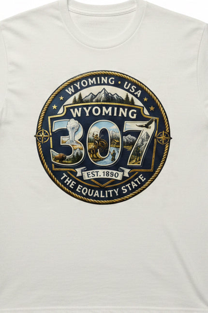 307 Wyoming Equality State short sleeve graphic tee – Press Play Graphics