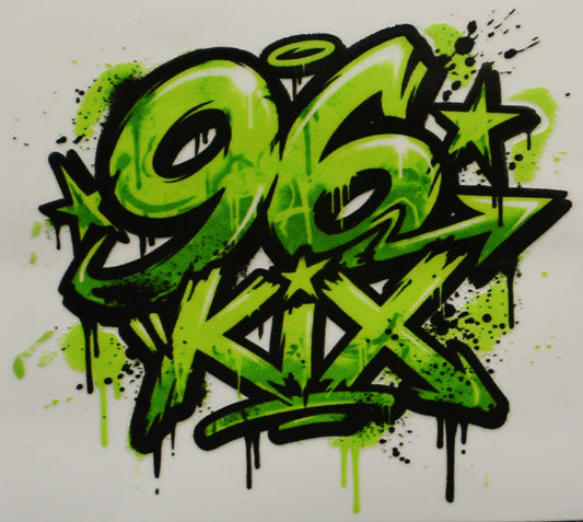 96 KIX Sticker 3 x 3 inch
