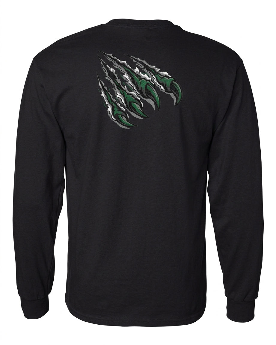 Lander Sabers Wrestling Black Long-Sleeve Shirt